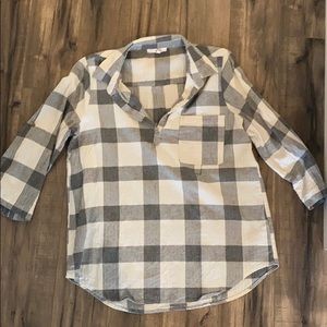Skies Are Blue Flannel Top